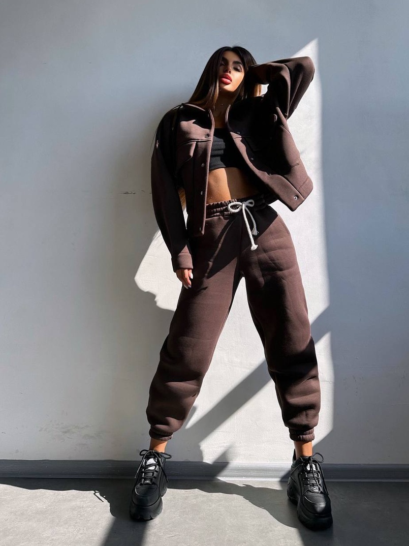 Комплект: тепла сорочка на кнопках + джоггери Комплект: тепла сорочка на кнопках + джоггери | PUSHKA SHOP