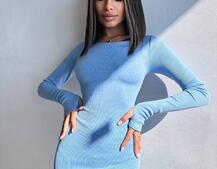 Трикотажна сукня міді зі шнурівкою на спинці  Трикотажна сукня міді зі шнурівкою на спинці  | PUSHKA SHOP