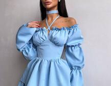 Сукня з чокером  | PUSHKA SHOP