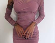 Міні сукня з драпіруванням   | PUSHKA SHOP