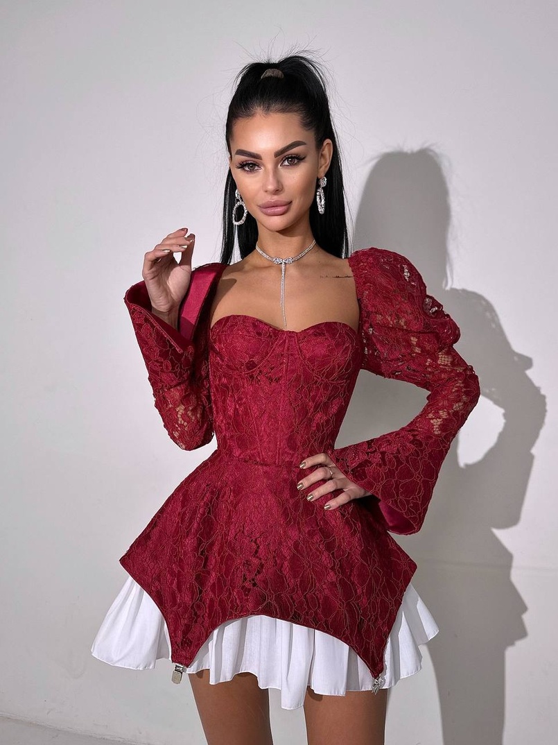 Мереживна сукня з чашечками  Мереживна сукня з чашечками  | PUSHKA SHOP