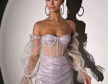 Сяючий комплект: корсет + спідниця  Сяючий комплект: корсет + спідниця  | PUSHKA SHOP