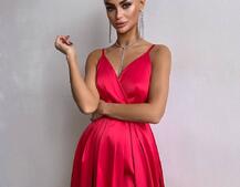 Атласна сукня максі  Атласна сукня максі  | PUSHKA SHOP