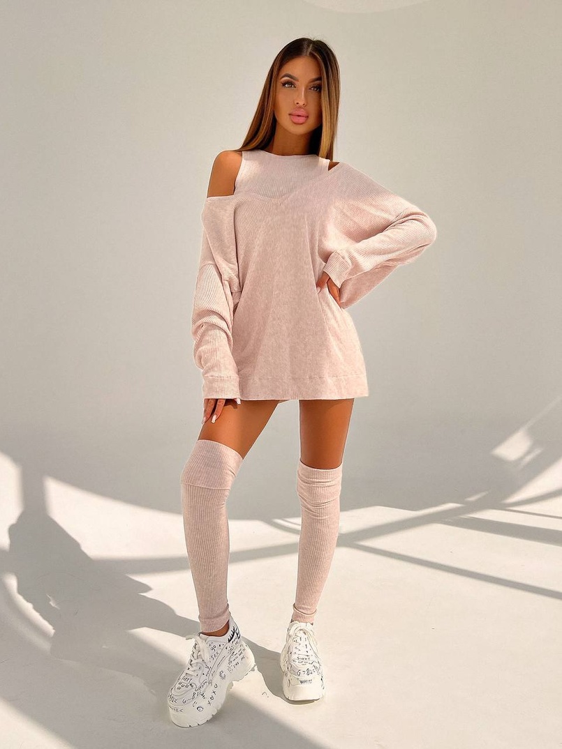 Трикотажна сукня-двійка + гетри  | PUSHKA SHOP