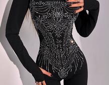 Комбінезон декорований стразами Комбінезон декорований стразами | PUSHKA SHOP