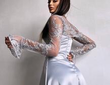 Атласна корсетна сукня-бюстьє + мереживне болеро | PUSHKA SHOP