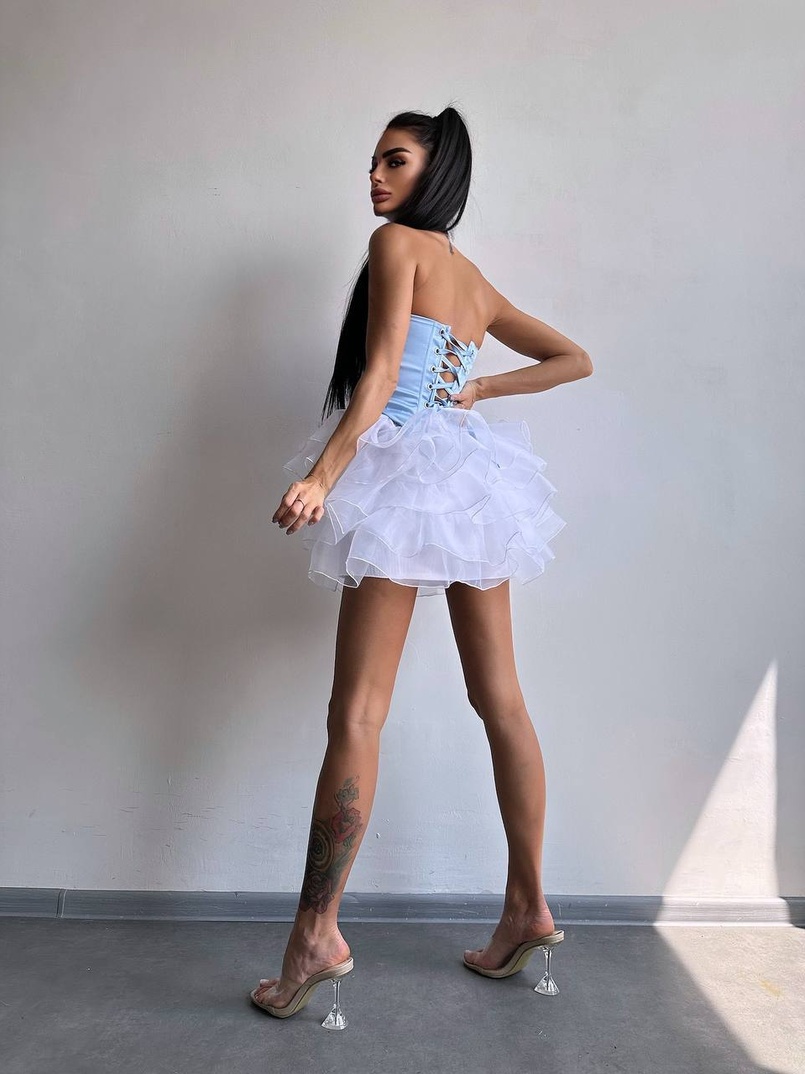 Комплект: корсет + пишна спідниця міні  Комплект: корсет + пишна спідниця міні  | PUSHKA SHOP