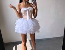 Комплект: корсет + пишна спідниця міні  Комплект: корсет + пишна спідниця міні  | PUSHKA SHOP