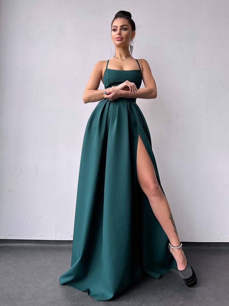 Сукня максі  зі шнурівкою на спинці Сукня максі  зі шнурівкою на спинці | PUSHKA SHOP