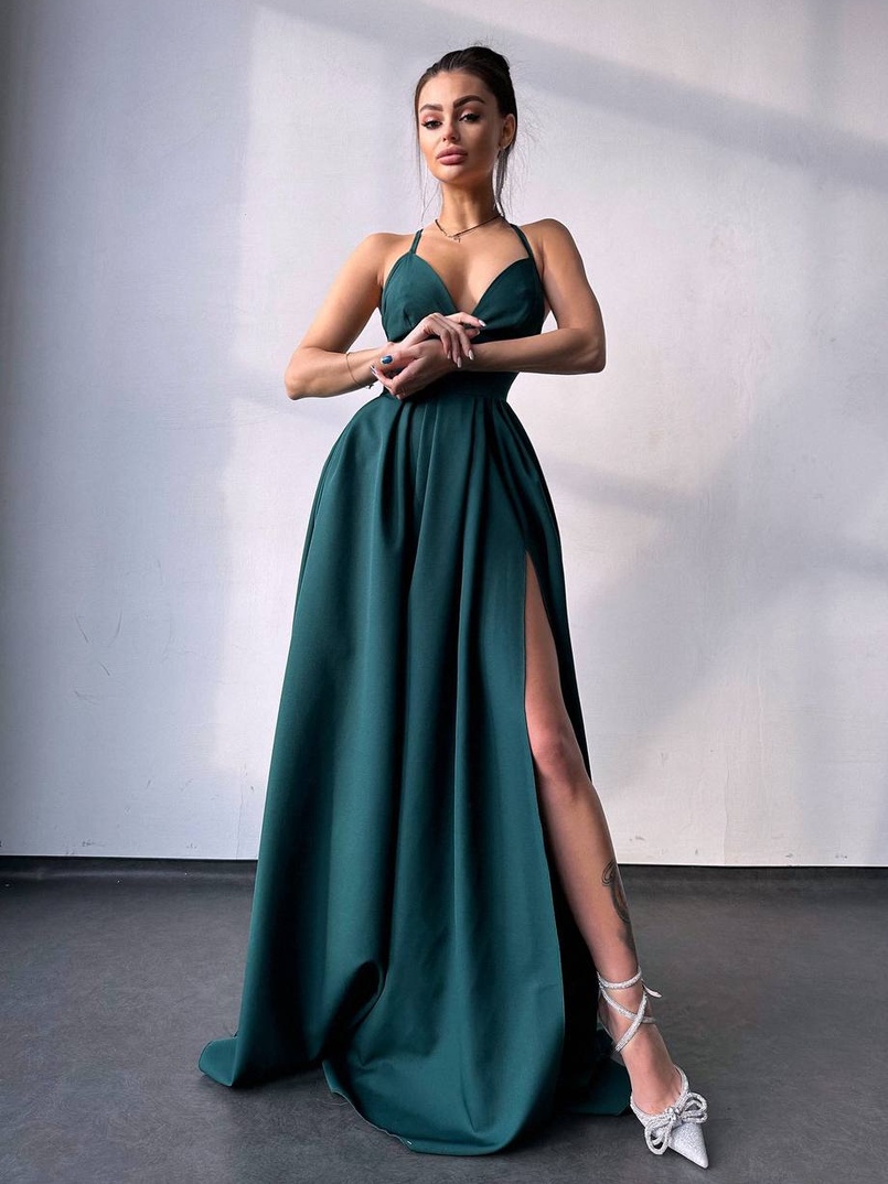 Сукня максі  з корсетним верхом і чашечками  Сукня максі  з корсетним верхом і чашечками  | PUSHKA SHOP