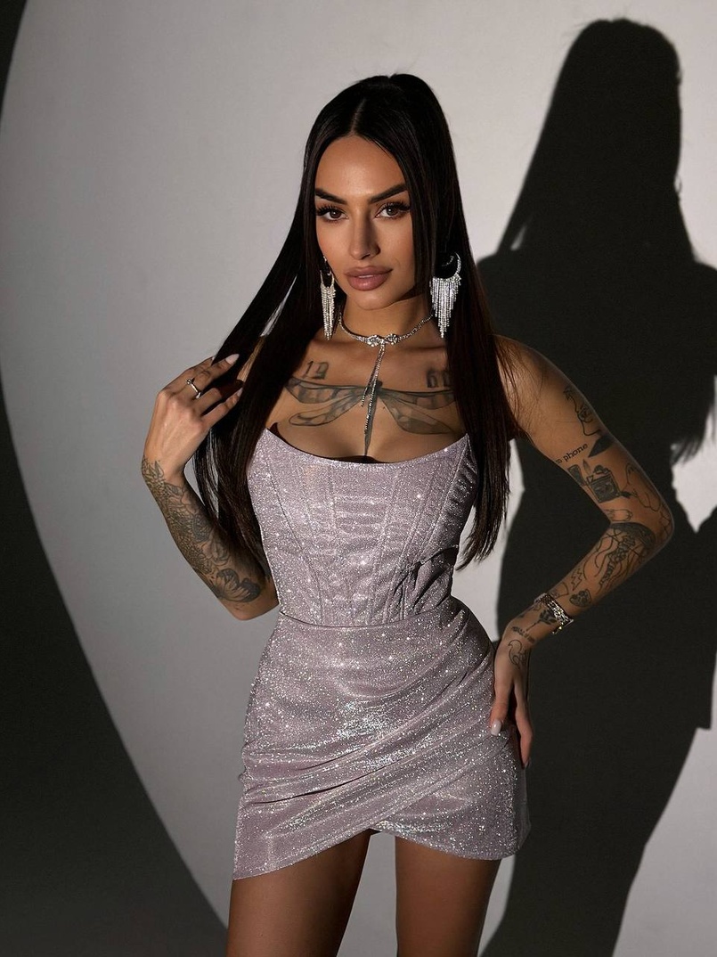 Сяючий комплект: корсет + спідниця   | PUSHKA SHOP