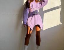 Тепле приталене худі з капюшоном на флісі + корсет на шнурівці Можна носити з корсетом та без Тепле приталене худі з капюшоном на флісі + корсет на шнурівці Можна носити з корсетом та без | PUSHKA SHOP