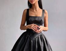 Корсетна сукня с пишною спідницею-балоном Корсетна сукня с пишною спідницею-балоном | PUSHKA SHOP