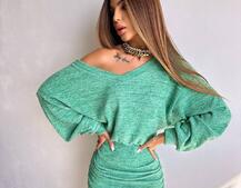 Трикотажна сукня міні  | PUSHKA SHOP