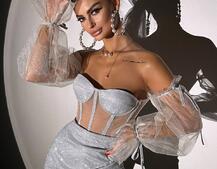 Сяючий комплект: корсет + спідниця  | PUSHKA SHOP