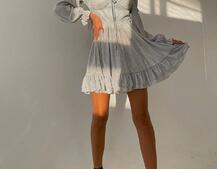 Блискуча сукня з оборками та чашками з ефектом push up Блискуча сукня з оборками та чашками з ефектом push up | PUSHKA SHOP