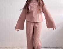 Повсякденний костюм із теплого трикотажу-рубчика Повсякденний костюм із теплого трикотажу-рубчика | PUSHKA SHOP