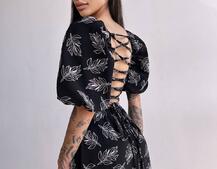 Улюблена сукня міді зі шнурівкою на спинці в нових кольорах Улюблена сукня міді зі шнурівкою на спинці в нових кольорах | PUSHKA SHOP