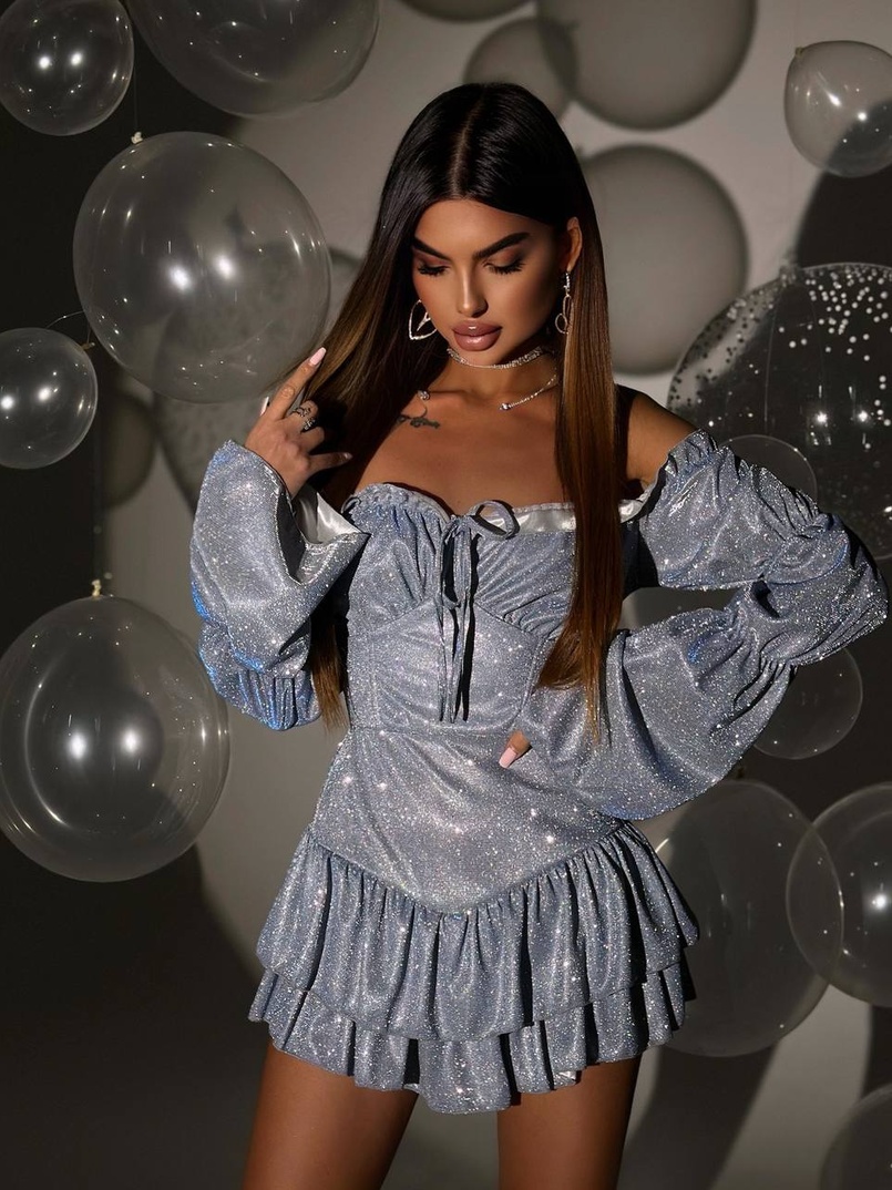 Сукня із пишною спідницею та воланами Сукня із пишною спідницею та воланами | PUSHKA SHOP