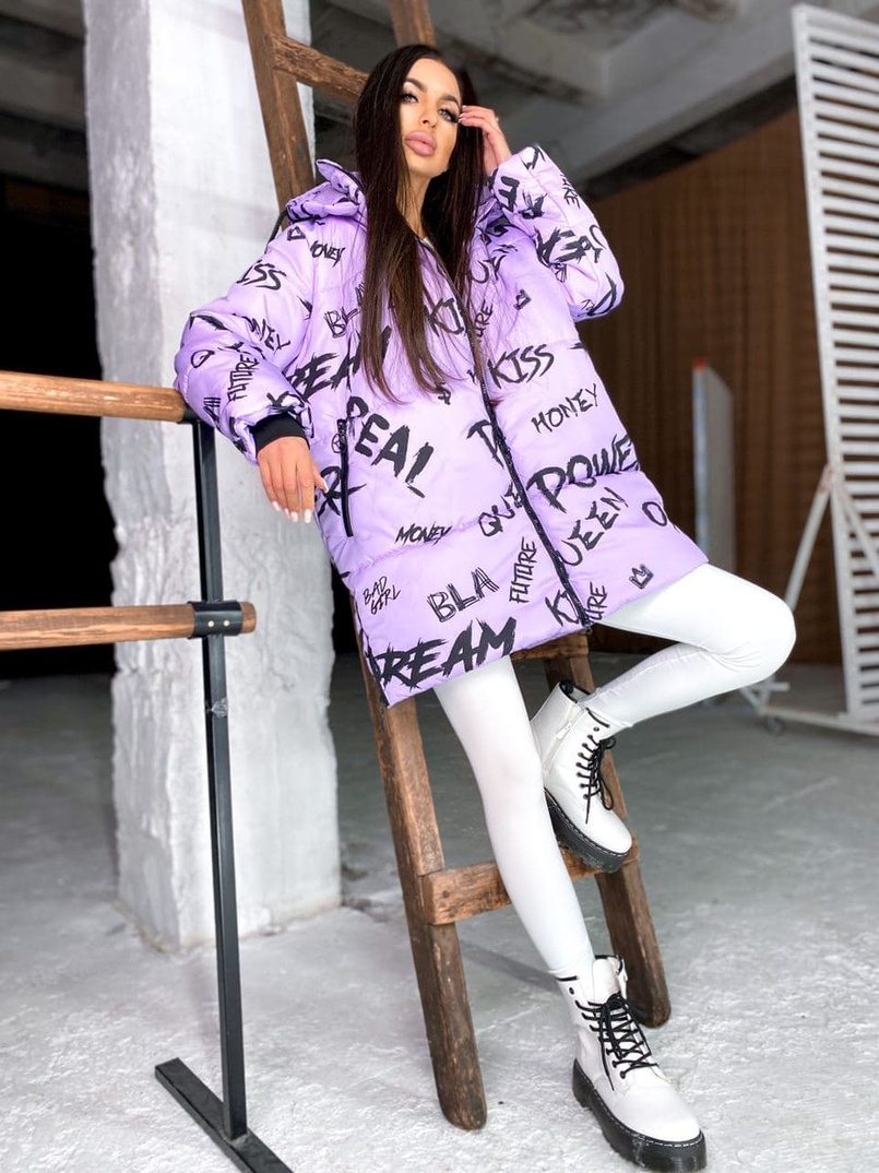 Тёплая куртка с креативным принтом❄️ Тёплая куртка с креативным принтом❄️ | PUSHKA SHOP