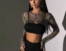 Комплект: сяючий топ + штани Комплект: сяючий топ + штани | PUSHKA SHOP