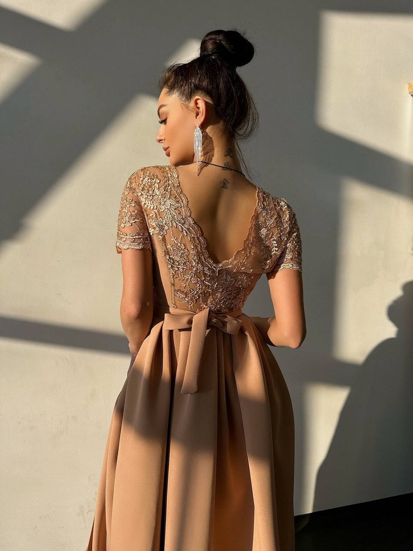 Сукня максі з мереживом  Сукня максі з мереживом  | PUSHKA SHOP