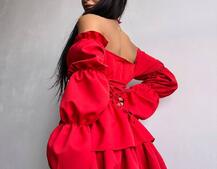 Сукня з чокером  | PUSHKA SHOP