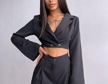 Брючный костюм с широкими штанами  Брючный костюм с широкими штанами  | PUSHKA SHOP