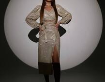 Сяючий комплект: топ  + спідниця  Сяючий комплект: топ  + спідниця  | PUSHKA SHOP