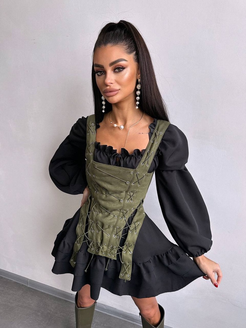 Комплект: сукня + корсет  Комплект: сукня + корсет  | PUSHKA SHOP