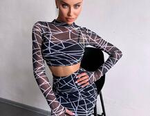 Комплект: топ + спідниця міді   | PUSHKA SHOP