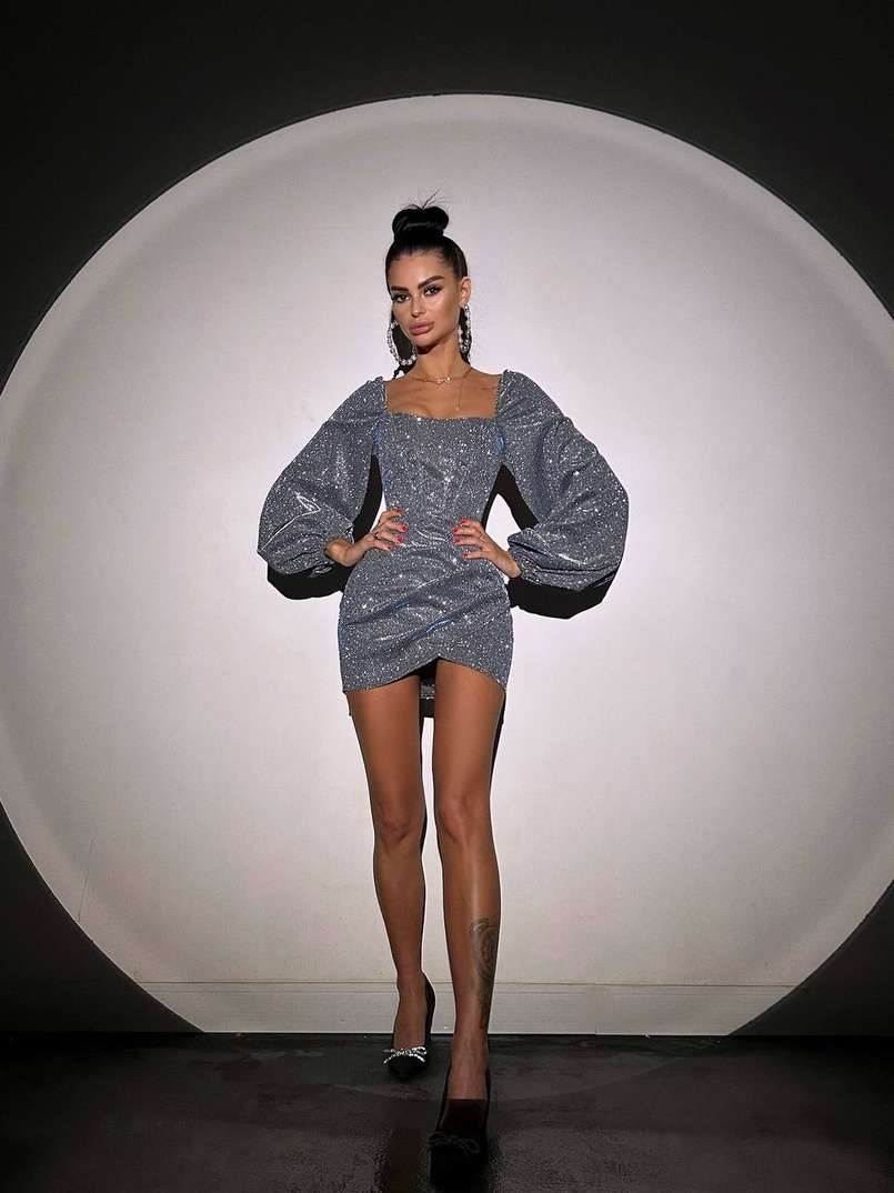 Сяючий комплект: корсет + спідниця міні з драпіруванням Сяючий комплект: корсет + спідниця міні з драпіруванням | PUSHKA SHOP