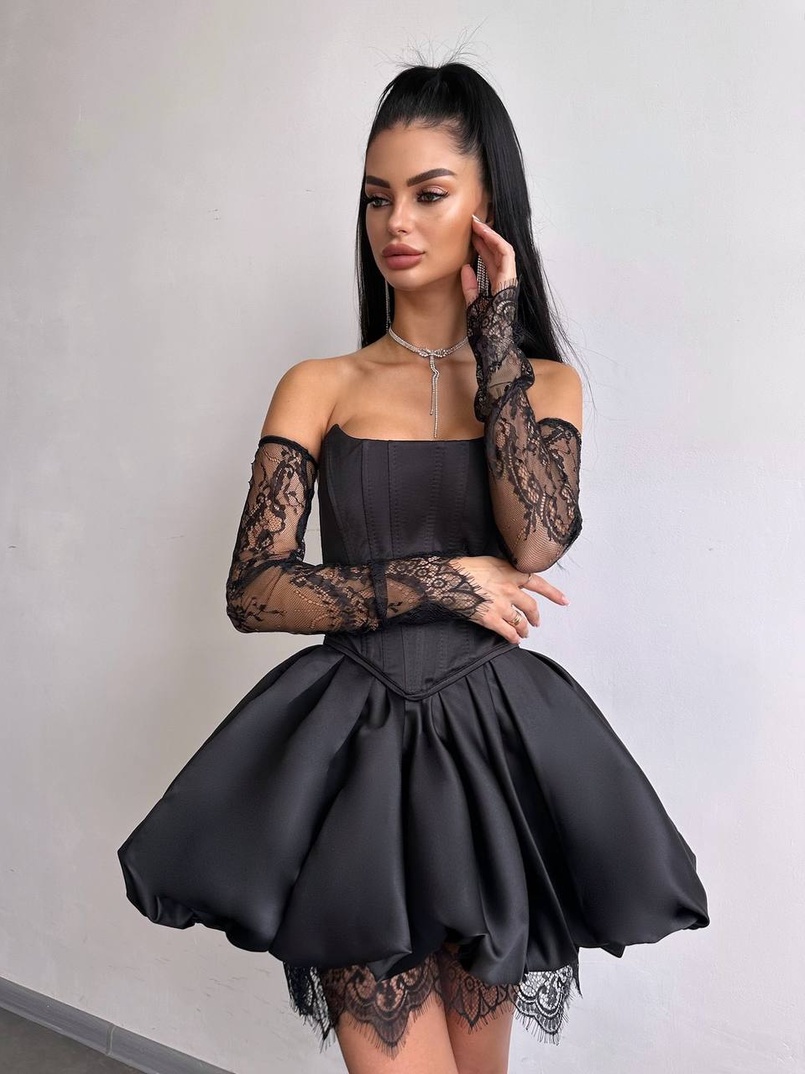 Комплект: корсет з рукавичками + спідниця  | PUSHKA SHOP