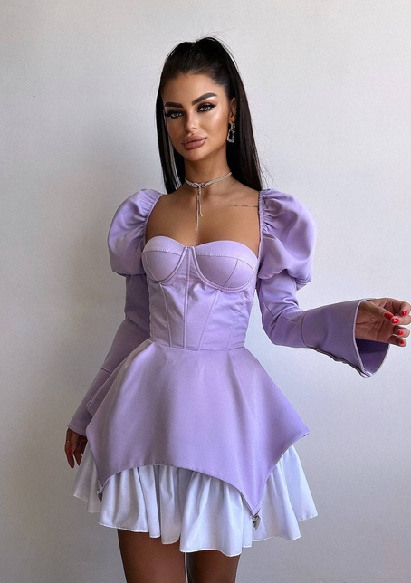 Сукня з чашечками та елементами корсету  | PUSHKA SHOP