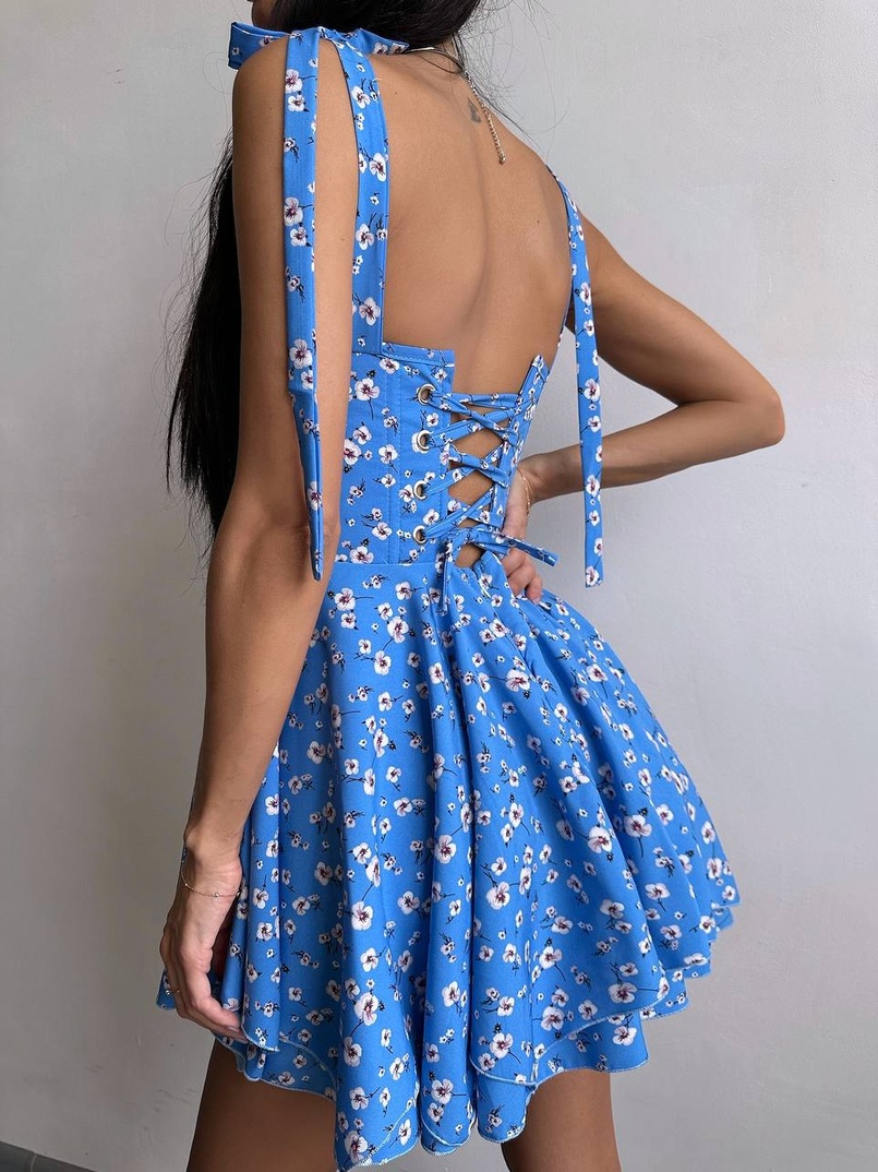 Корсетна сукня з подвійною спідницею  Корсетна сукня з подвійною спідницею  | PUSHKA SHOP