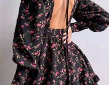 Сукня міні з пишною спідницею та драпіруванням на талії Сукня міні з пишною спідницею та драпіруванням на талії | PUSHKA SHOP