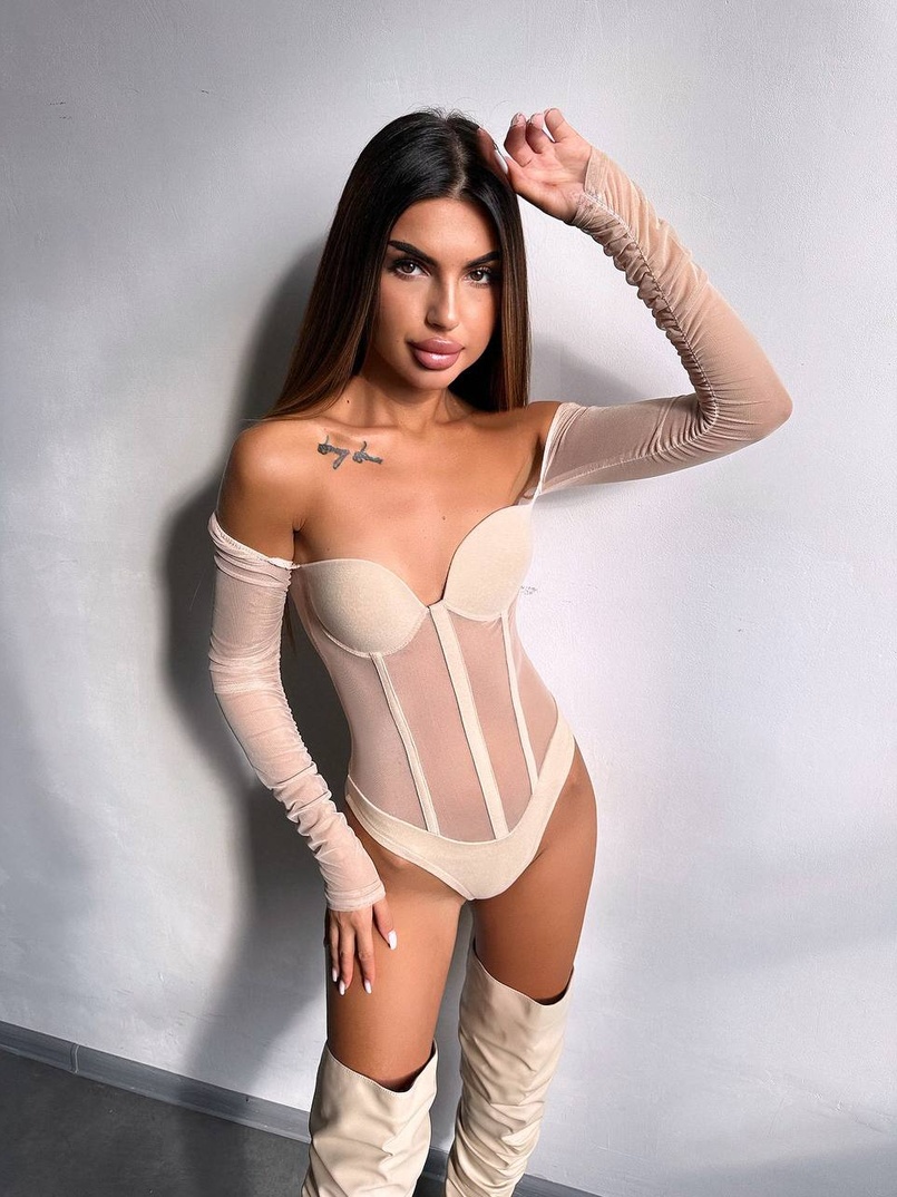 Трикотажне боді з чашечками та елементами корсету     Трикотажне боді з чашечками та елементами корсету     | PUSHKA SHOP