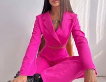 Брючный костюм с широкими штанами  | PUSHKA SHOP