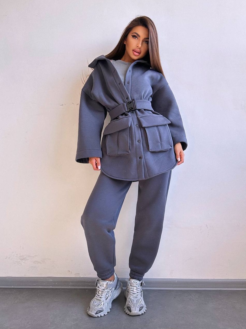 Комплект: тепла сорочка на кнопках + джоггери Комплект: тепла сорочка на кнопках + джоггери | PUSHKA SHOP