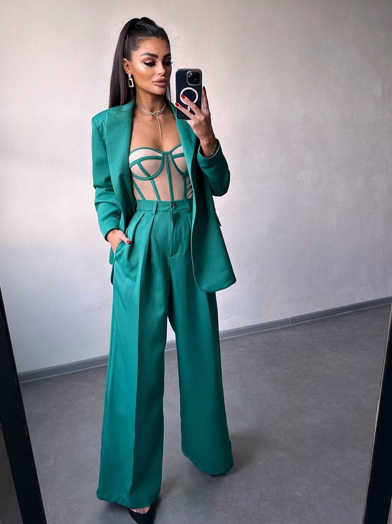 Костюм:  піджак на підкладці, штани+ корсет Костюм:  піджак на підкладці, штани+ корсет | PUSHKA SHOP