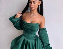 Комплект : корсет з рукавами  + спідниця балон  | PUSHKA SHOP