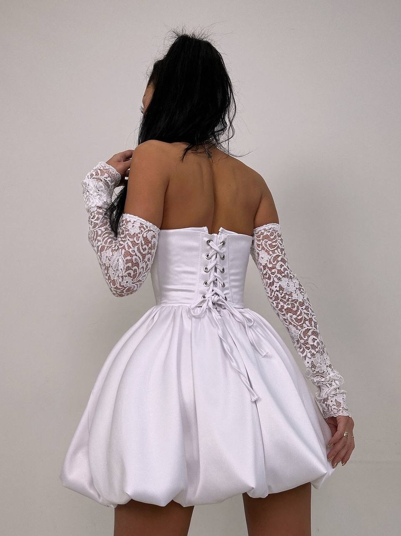 Комплект: мереживний корсет бюстьє + корсетна спідниця | PUSHKA SHOP