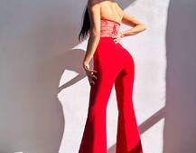 Комплект: піджак + комбінезон кльош  Комплект: піджак + комбінезон кльош  | PUSHKA SHOP