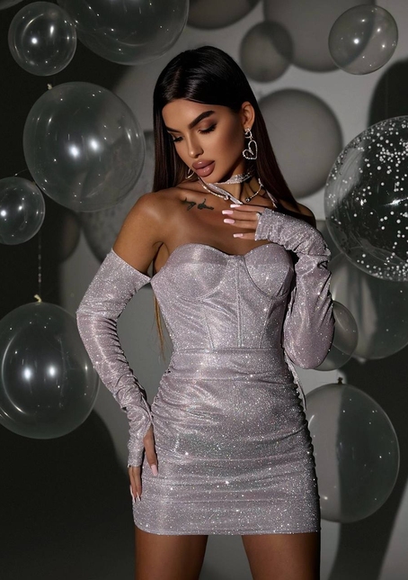 Сяюча корсетна сукня бюстьє | PUSHKA SHOP