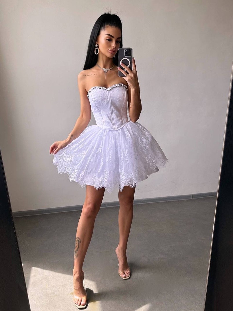 Романтичний комплект із корсета та мереживної спідниці ✨ | PUSHKA SHOP