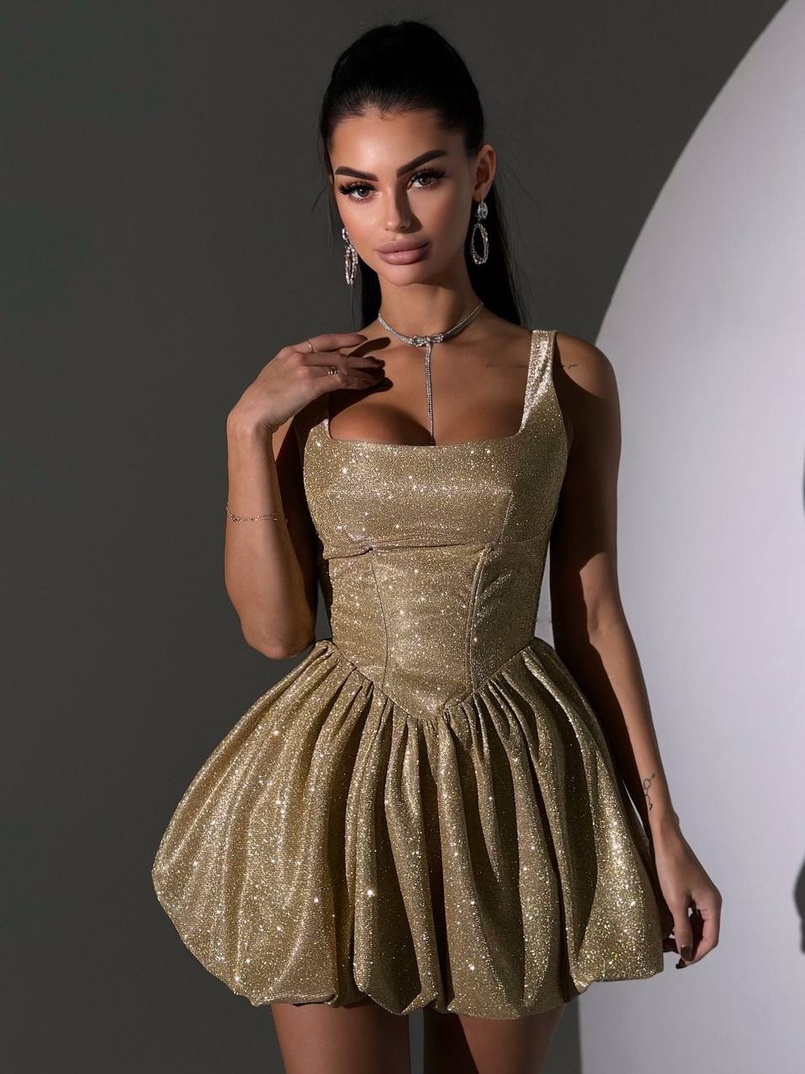 Сяюча корсетна сукня міні Сяюча корсетна сукня міні | PUSHKA SHOP