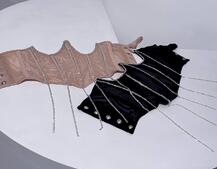 Корсет на кісточках зі шнурівкою, декорований стразами Ручна робота! Корсет на кісточках зі шнурівкою, декорований стразами Ручна робота! | PUSHKA SHOP