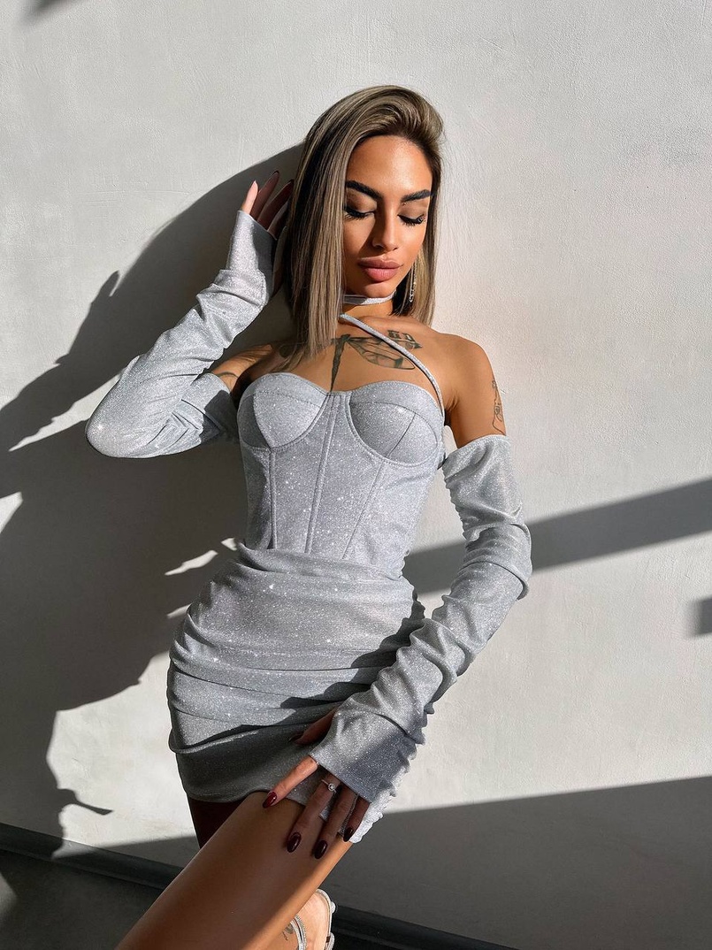 Сяюча корсетна сукня бюстьє | PUSHKA SHOP