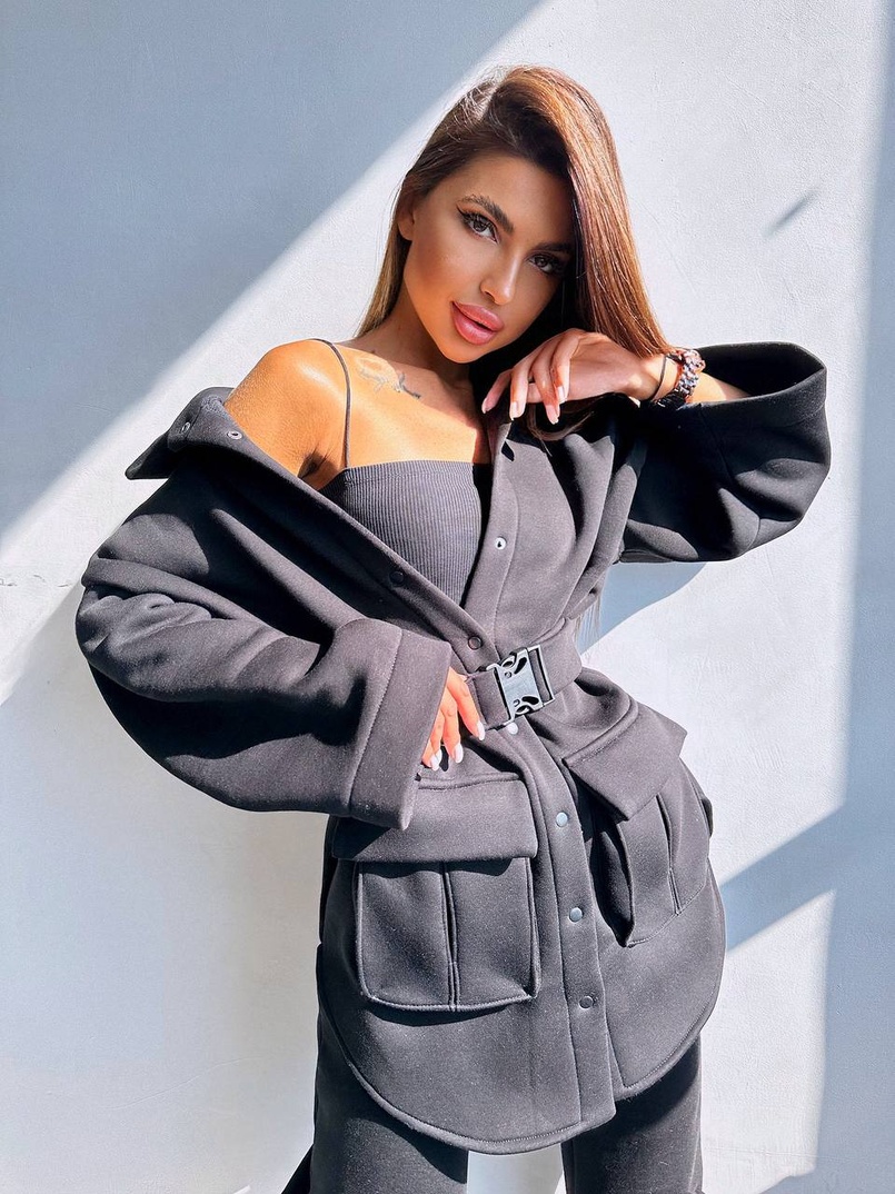 Комплект: тепла сорочка на кнопках + джоггери Комплект: тепла сорочка на кнопках + джоггери | PUSHKA SHOP