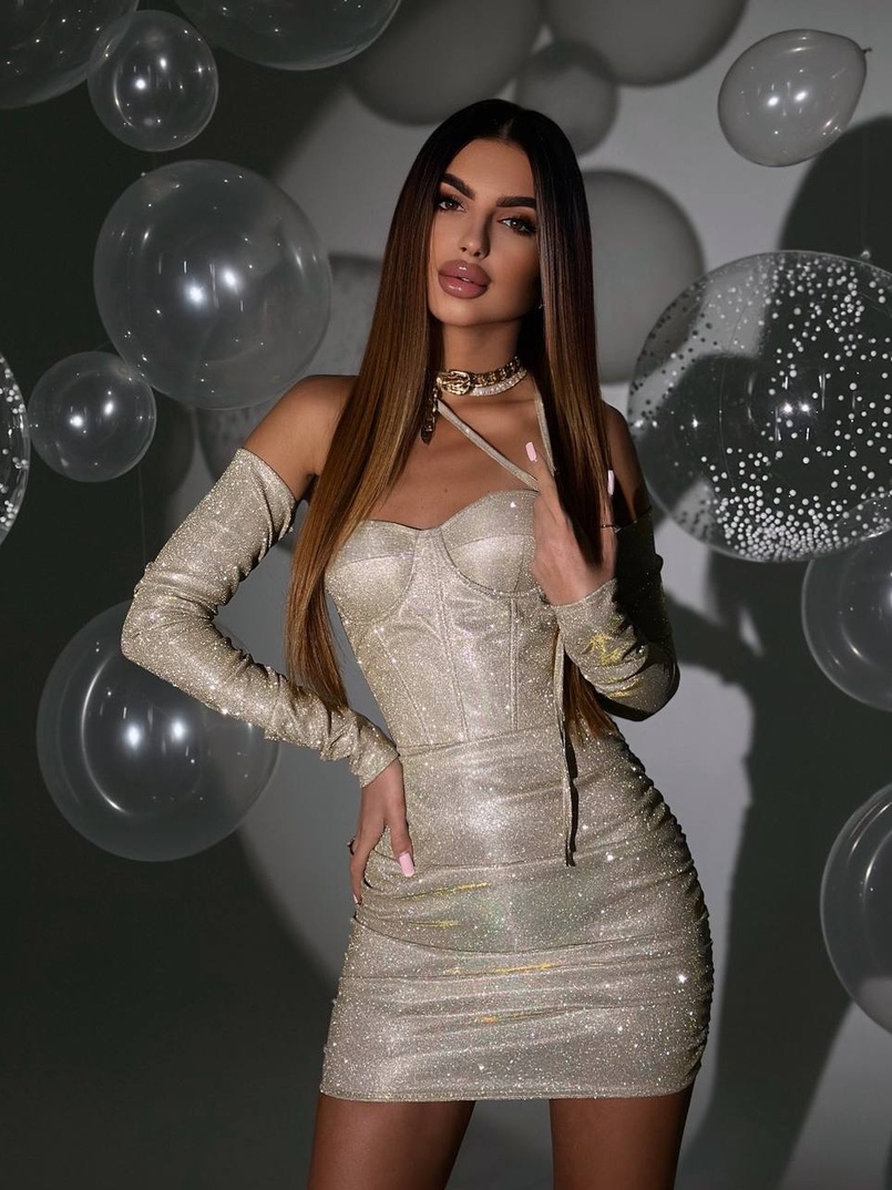 Сяюча корсетна сукня бюстьє | PUSHKA SHOP